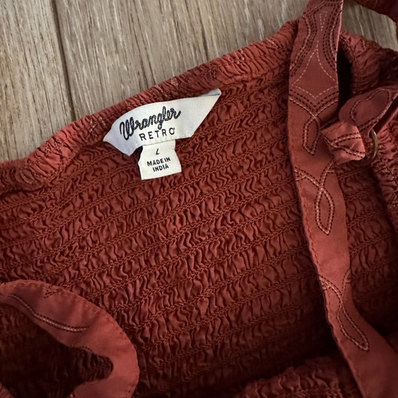 Wrangler Retro Women’s Paprika Boot Stitch Design Maxi Dress - Picture 4 of 5